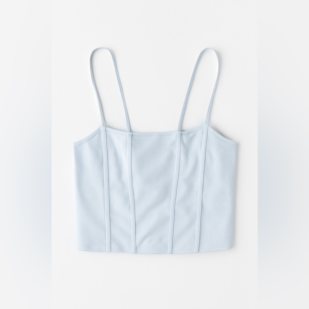 Blue Crop Bustier